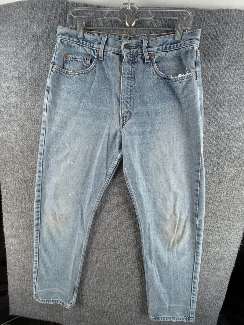 VTG Levis Orange Tab 615 ** Jeans Straight Blue 34 Mens All Cotton ACTL 32x29